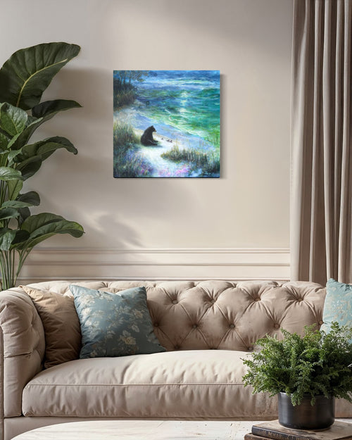 "Sacred Place"    - Original Coastal Wildlife Painting